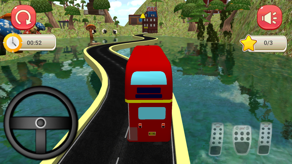 Bus simulator racing game route